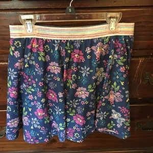 Fun Flower Skirt with rainbow waist.